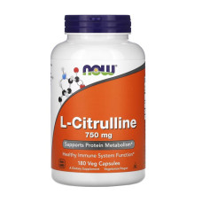 Цитрулін NOW Foods L-Citrulline 750 mg 180 Veg Caps