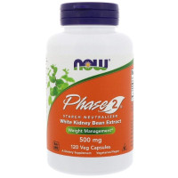 Экстракт для похудения NOW Foods Phase 2 White Kidney Bean Extract 500 mg 120 Veg Caps