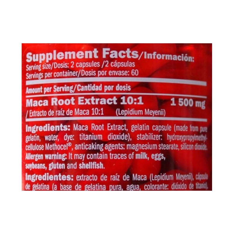 Тестостероновий бустер Amix Nutrition Peruvian MACA 750 mg 120 Veg Caps