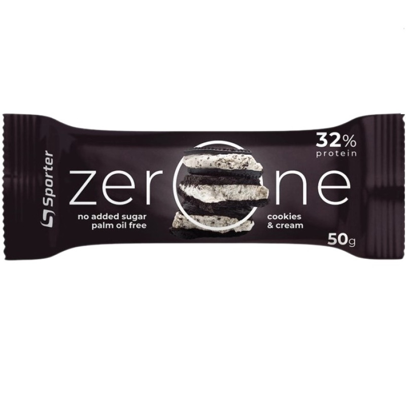 Протеїновий батончик Sporter Zero One 25 х 50 g Cookie Cream