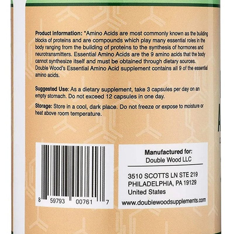 Аминокомплекс Double Wood Essential Amino Acids 225 Caps