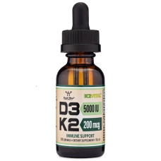 Комплекс Вітамін D3+K2 Double Wood D3 5000 IU + K2 200 mcg Liquid Drop 30 ml /30 servings/