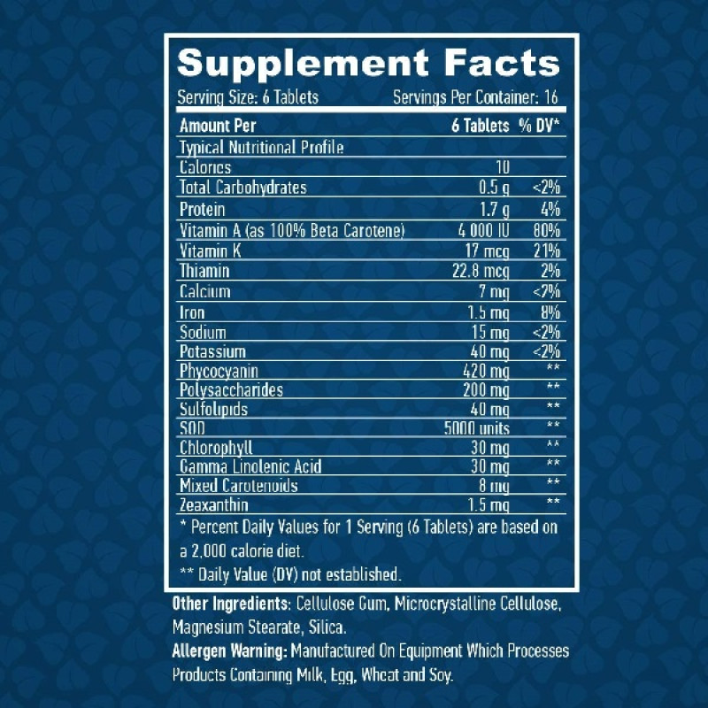 Спіруліна Haya Labs All Natural Spirulina 500 mg 100 Tabs