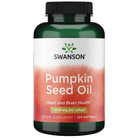 Комплекс для профілактики тиску та кровообігу Swanson Pumpkin seed oil 1000 mg 100 Caps