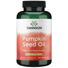 Комплекс для профілактики тиску та кровообігу Swanson Pumpkin seed oil 1000 mg 100 Caps