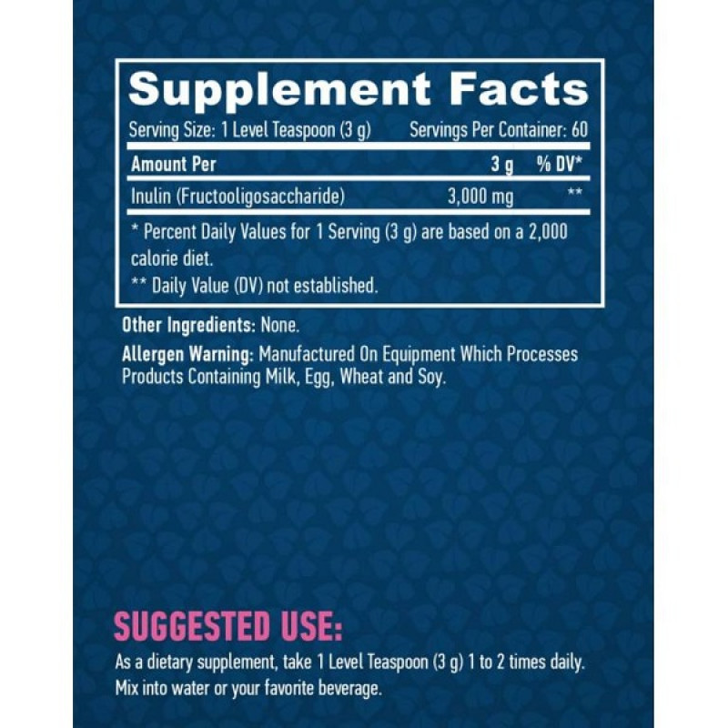 Травні ферменти Haya Labs Prebiotic Inulin 200 g /60 servings/ Unflavored