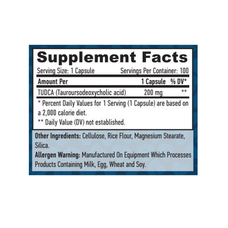 Комплекс для профілактики печінки Haya Labs Tudca 200 mg 100 Veg Caps