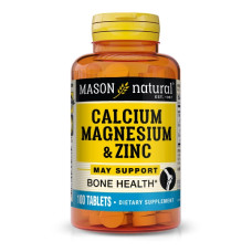 Мультимінеральний комплекс Mason Natural Calcium Magnesium & Zinc 100 Tabs