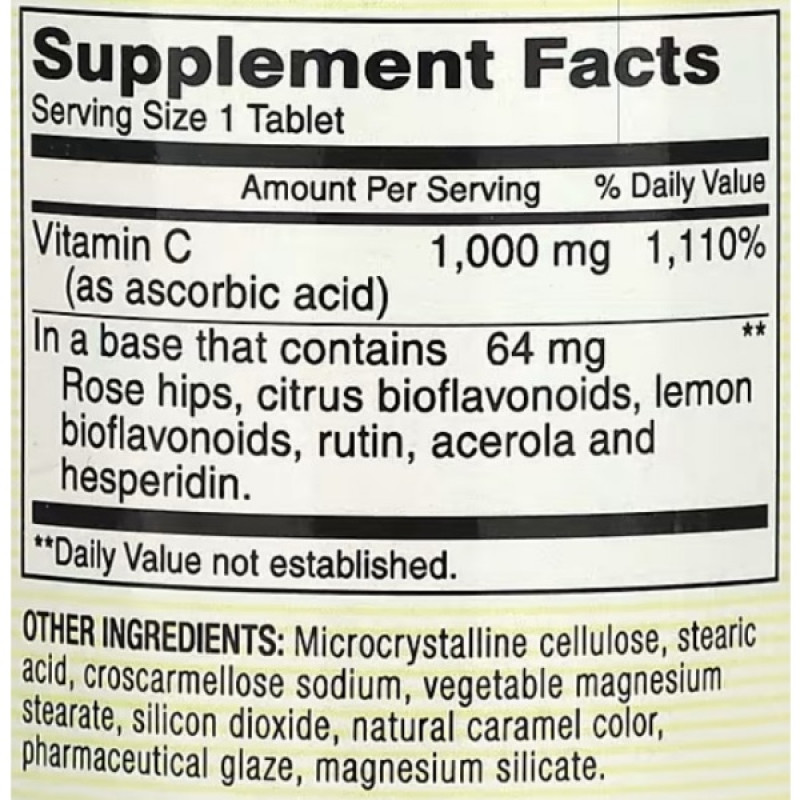 Вітамін C Mason Natural Vitamin C With Rose Hips And Bioflavonoids 1000 mg 90 Tabs