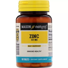 Мікроелемент Цинк Mason Natural Zinc 50 mg 100 Tabs