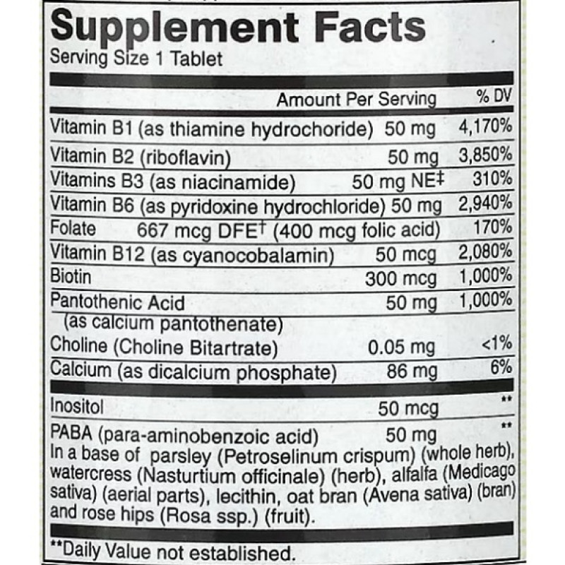 В комплекс Mason Natural B-50 Complex 100 Tabs