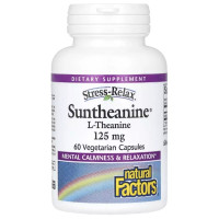 Теанин Natural Factors Stress-Relax Suntheanine L-Theanine 125 mg 60 Veg Caps