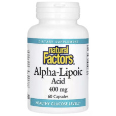Альфа-ліпоєва кислота Natural Factors Alpha-Lipoic Acid 400 mg 60 Caps