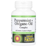 Масло Орегано Natural Factors Peppermint+Oregano Oil Complex 60 Softgels