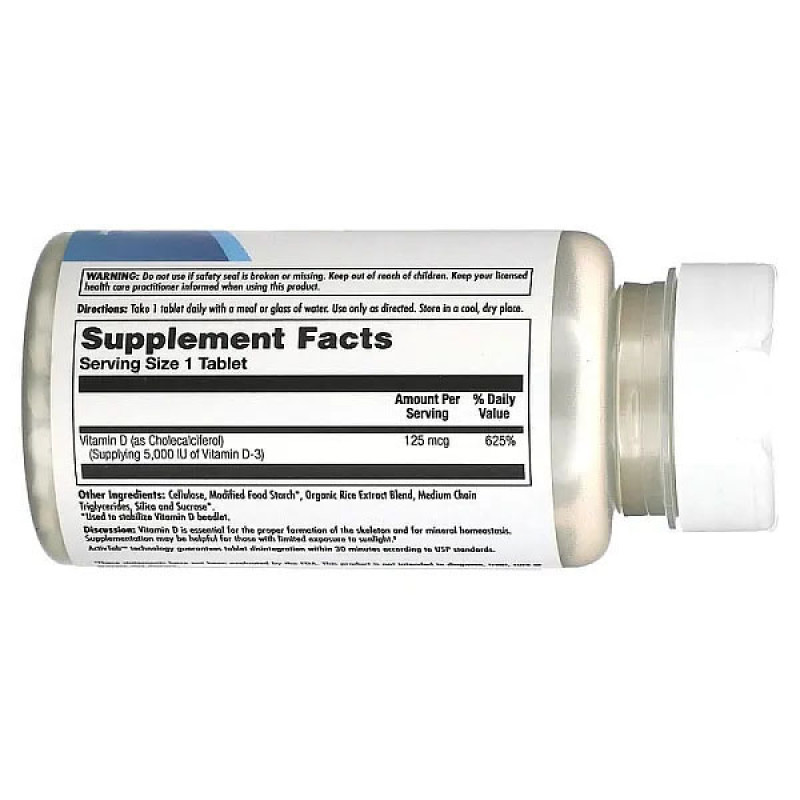 Вітамін D KAL Vitamin D-3 5000 IU 125 mcg 60 Tabs
