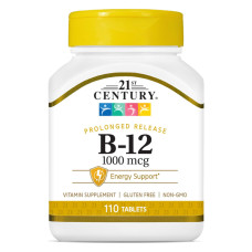 Вітамін Б12 21st Century B-12 Prolonged Release 1000 mcg 110 Tabs