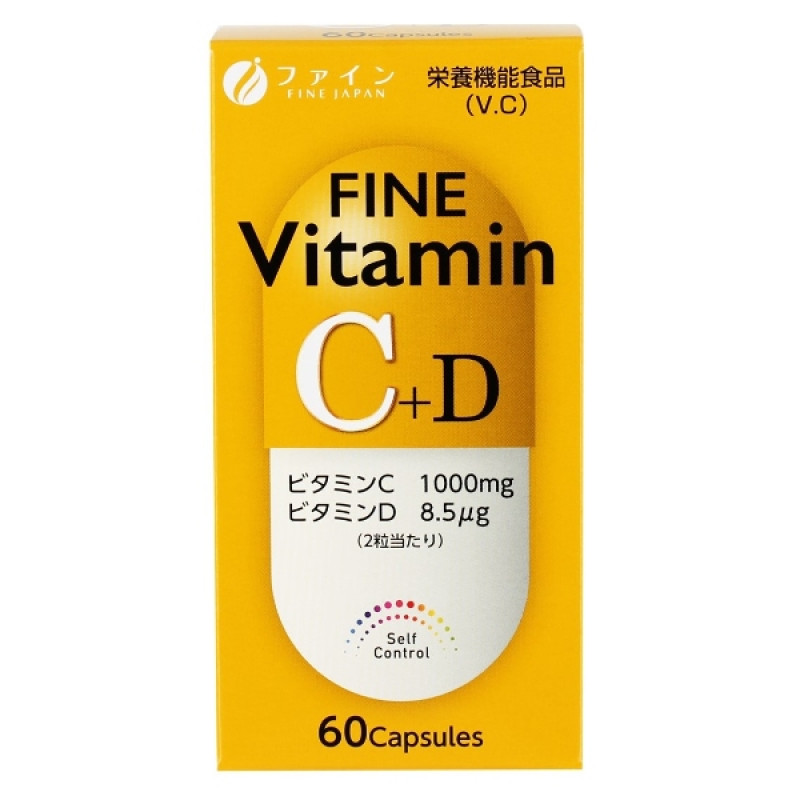 Мультивітаміни Fine Japan Vitamin C + D 60 Caps