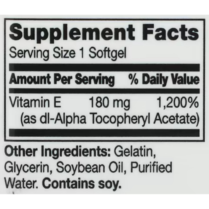 Вітамін E 21st Century Vitamin E 400 IU 180 mg 110 Softgels