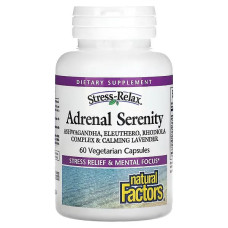 Комплекс для профілактики надниркових залоз Natural Factors Stress-Relax Adrenal Serenity 60 Veg Caps