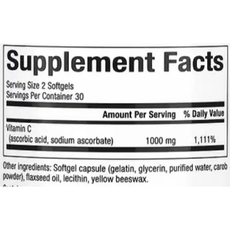 Витамин C Natural Factors Liposomal Vitamin C Optimized Absorption 1000 mg 60 Softgels