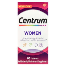 Вітамінно-мінеральний комплекс для жінок Centrum Multivitamin&Mineral for Women 65 Tabs