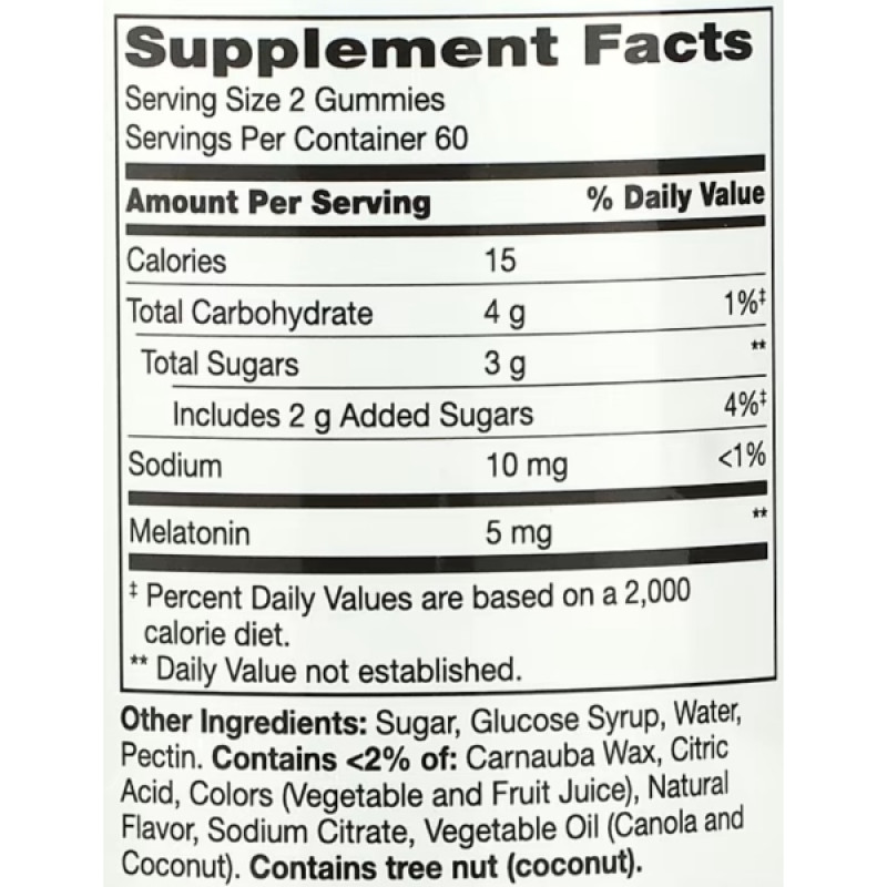 Мелатонін для сну 21st Century VitaJoy Melatonin Gummies 5 mg 120 Gummies Strawberry
