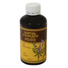 Корінь солодки Nectarel Фітосироп Корінь солодки, при Кашлі 200 мл /40 порцій/