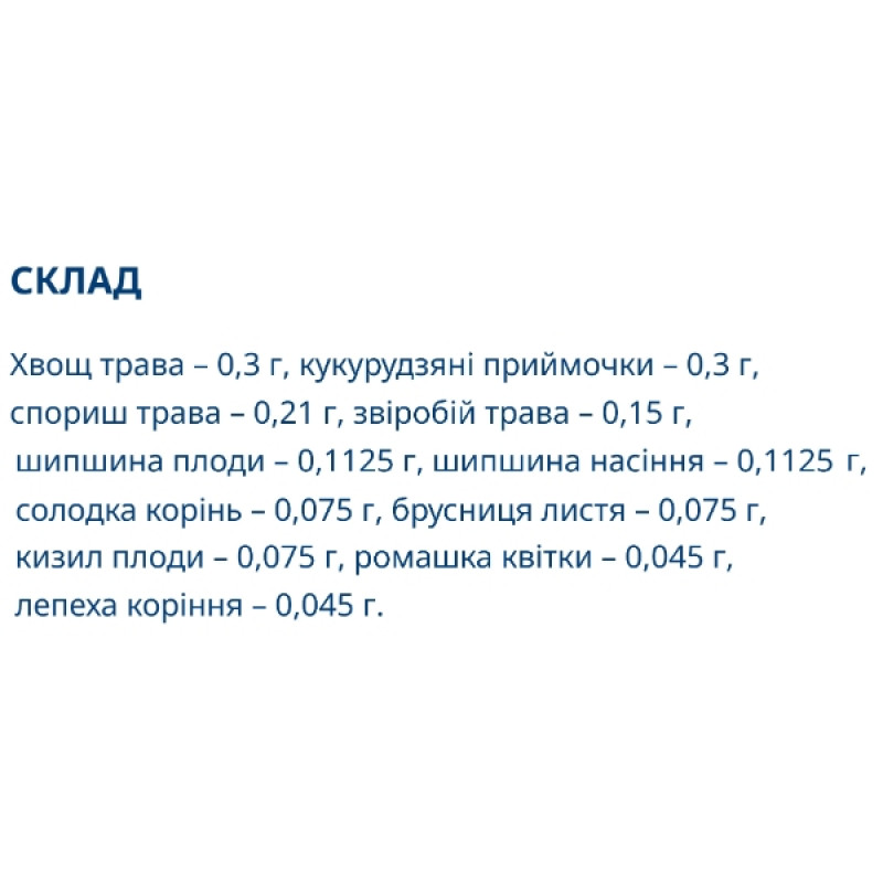 Замінник харчування Dr.Luka Фіточай Нирковий 1,5 g Х 20 фільтр-пакетів