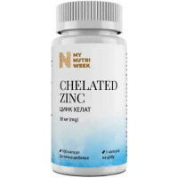 Микроэлемент Цинк My Nutri Week Chelated Zink 30 mg 100 Caps