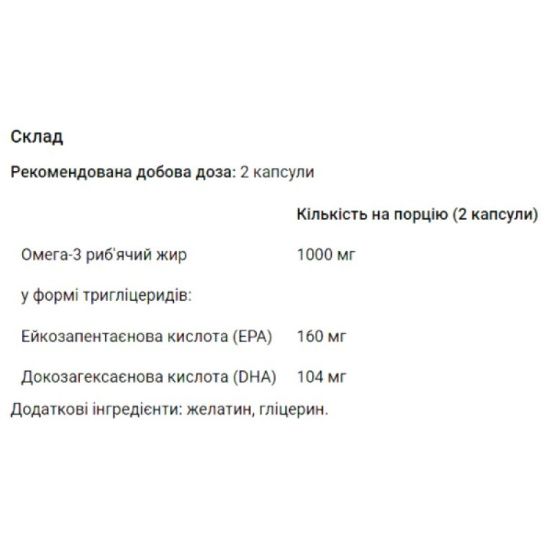 Омега 3 My Nutri Week Omega-3 Fish Oil 1000 mg 120 Caps