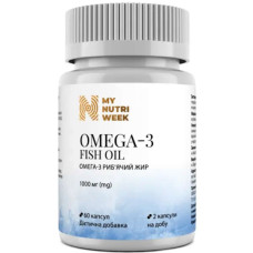Омега 3 My Nutri Week Omega-3 Fish Oil 1000 mg 60 Caps