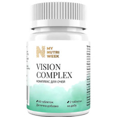 Комплекс для профілактики зору My Nutri Week Vision Complex 60 Tabs