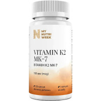 Вітамін K My Nutri Week Vitamin K2 MK-7 100 mg 120 Caps