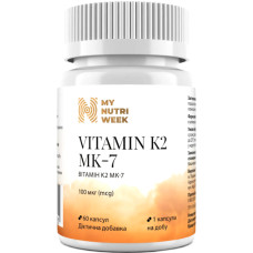 Вітамін K My Nutri Week Vitamin K2 MK-7 100 mg 60 Caps