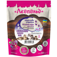  Леопольд Рагу з соковитою  телятиною в соусі з овочами для котів, пауч 500 г (12шт/уп)
