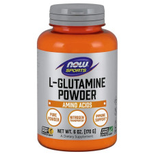 Глютамін NOW Foods L-Glutamine Powder 170 g /91 servings/