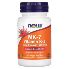Вітамін K NOW Foods Vitamin K-2 (MK7) 300 mcg Extra Strength 60 Veg Caps