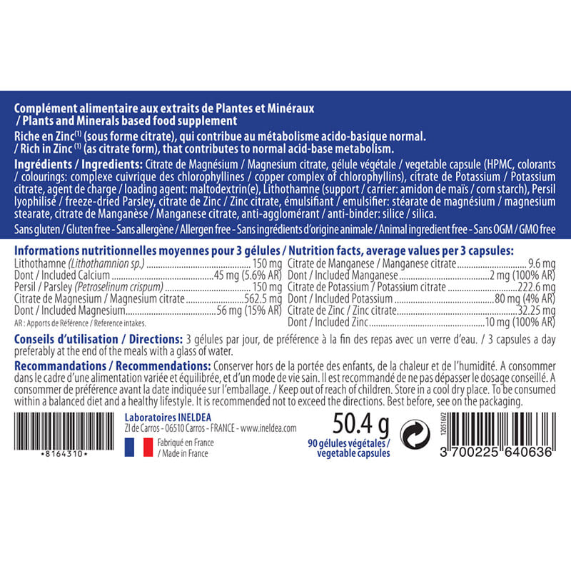 Пробіотик INELDEA SANTE NATURELLE ACIDO-BASE® 90 Caps