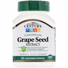 Екстракт виноградних кісточок 21st Century Grape Seed Extract, Standardized 60 Veg Caps