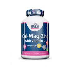 Вітамінно-мінеральний комплекс Haya Labs Calcium Magnesium & Zinc with Vitamin D 90 Tabs