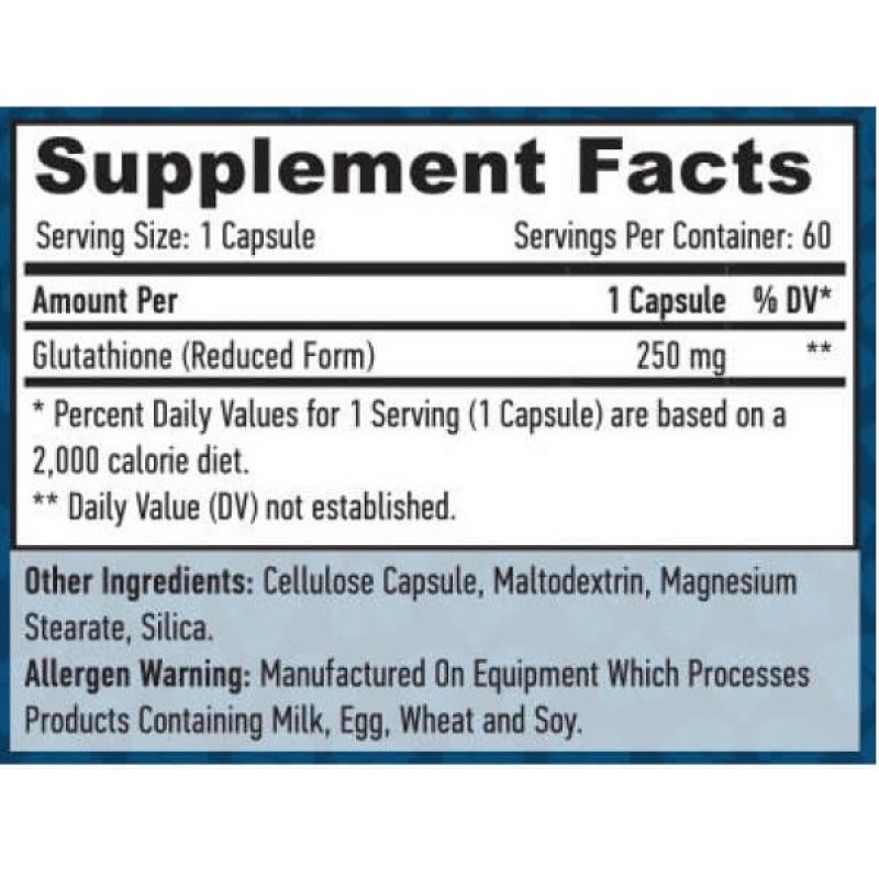 Глутатион Haya Labs Glutathione 250 mg 60 Veg Caps