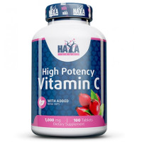 Вітамін C Haya Labs High Potency Vitamin C 1000 mg with rose hips 100 Tabs
