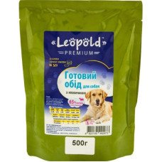 Леопольд  Готовий обід з м'ясом яловичини. Преміум. 65% м'яса. Пауч (дой-пак) 500 г (12шт/уп)