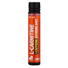 Жироспалювач для спорту Olimp Nutrition L-Carnitine + Caffeine Extreme Shot 10 х 25 ml Cherry