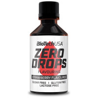 Заменитель питания BioTechUSA Zero Drops 50 ml /100 servings/ Strawberry