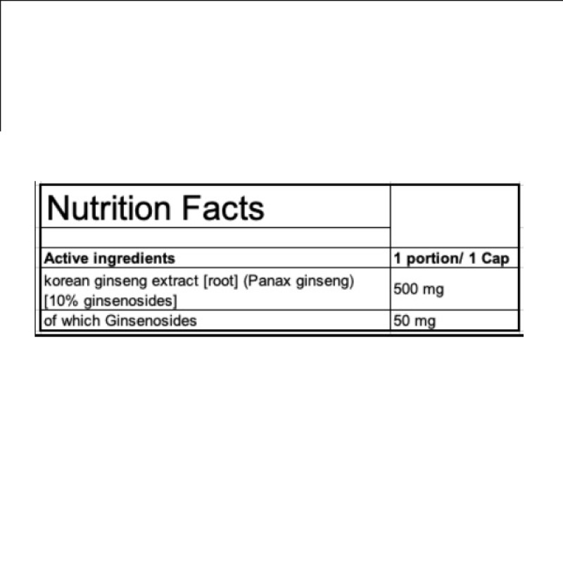 Натуральна добавка для спорту Trec Nutrition Korean Ginseng 90 Caps