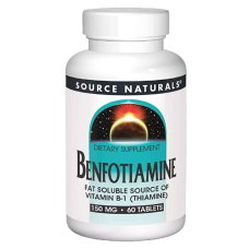 Тиамин Source Naturals Benfotiamine 150 mg 60 Tabs