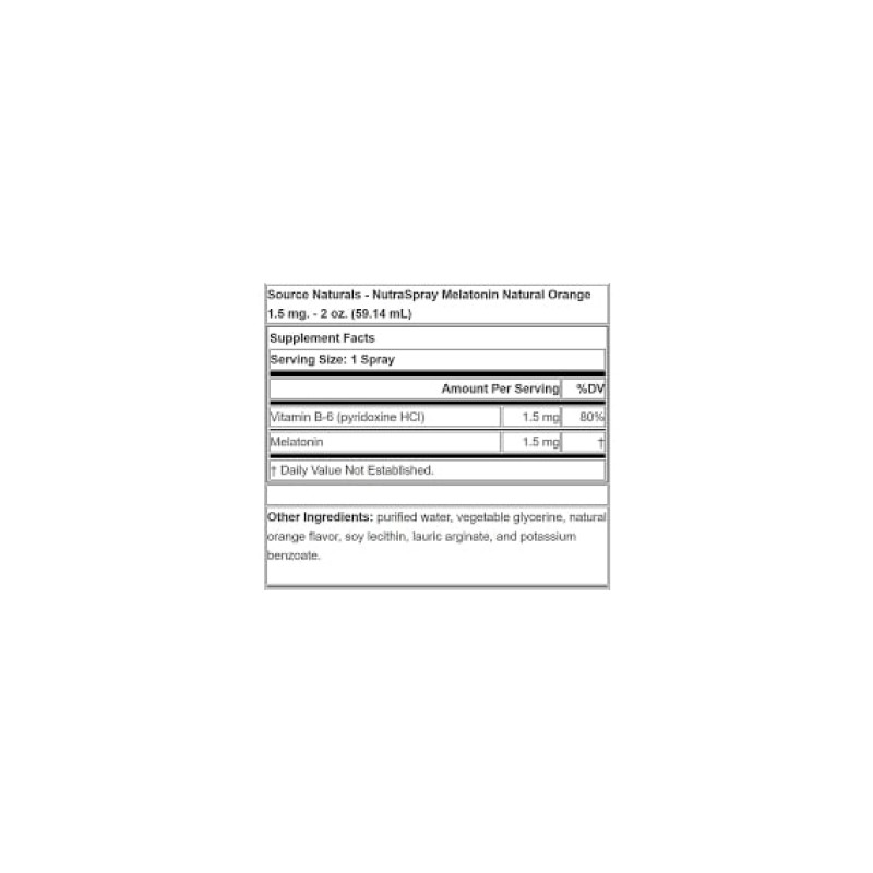 Мелатонін для сну Source Naturals Melatonin 59 ml Orange