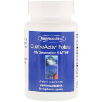 Фолієва кислота Allergy Research Group QuatreActiv Folate 4th Generation 5-MTHF 90 Caps ALG-76530