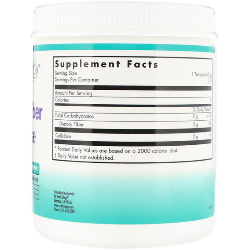 Целюлоза Nutricology Dietary Fiber Cellulose Powder 8.8 oz 250 g /125 servings/ ARG-52170